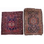 Persian Shirvam Zaronim rug, 120cm x 86cm, together with a Persian Karabagm Zaronim, 108cm x