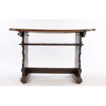 Early 17th Century German Sleigh Foot Table, circa 1620 – 1640. Having a removable shaped three