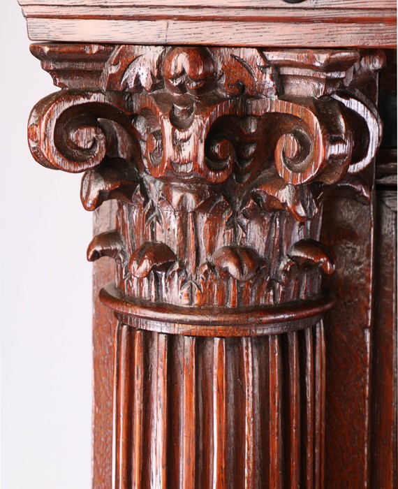 Rare 17th Century Dutch oak Keeftkast cupboard, an unusually small size, circa 1640, the deep and - Image 3 of 6