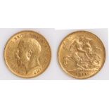 George V Half Sovereign, 1911, St George and the Dragon