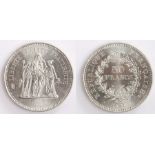 France silver 50 Francs, 1978