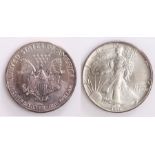 USA Silver Liberty Dollar, 1991
