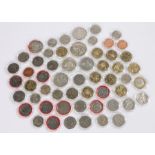 Collection of capsulated coins, to include £2, 50p, Shilling, Canadian Dollar, etc, (qty)