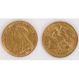 Victoria Half Sovereign, 1900, St George and the Dragon reverse