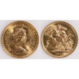 Elizabeth II Sovereign, 1974, St George and the Dragon reverse