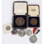 Collection of medallions, to include Royal Mid Surrey 25-4-40 Daily Sketch War Relief Fund,