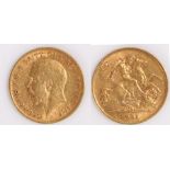 George V Half Sovereign, 1911, St George and the Dragon