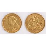 Victoria Half Sovereign, 1901, St George and the Dragon reverse