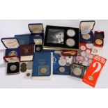 Collection of coins, to include Royal Mint sets, Ipswich Christchurch Mansion, Durham Cathedral,