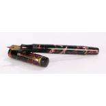 Mentmore Diplomat fountain pen, purple marble effect