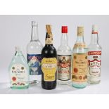 Spirits, to include Smirnoff Vodka, 70cl, Bacardi 70cl, Moskov Vodka, 1L, Sherry, Royal Czar Vodka