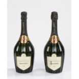 Two bottles Charles Lafitte champagne Orgeuil de France, 1985, 750ml, 12%, (2)
