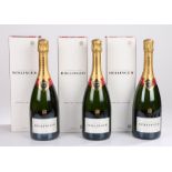 Bollinger Champagne Special Cuvee, Brut, 75cl, 12%, three cased bottles, (3)