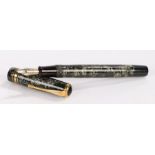 Wyvern 7C fountain pen, grey and black