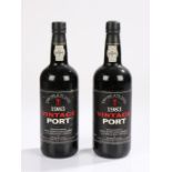 Two bottles Thomas Peatling Vintage port, 1983, Royal Oporto Wine Company, Vila Nova de Gaia,