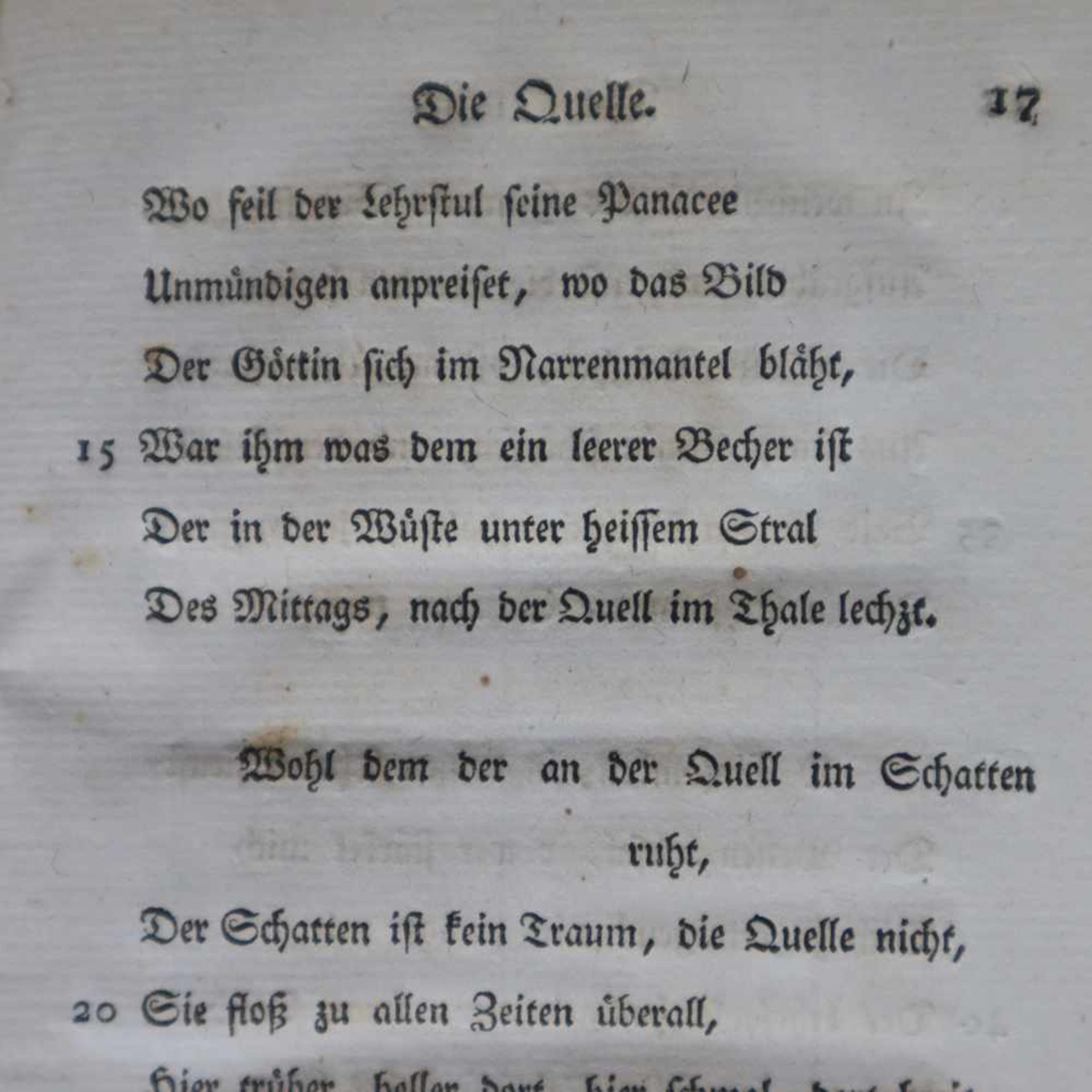 Stolberg, Friedrich Leopold Graf zu - Jamben, Leipzig, Weidmanns Erben und Reich, 1784, Erstausgabe, - Bild 4 aus 6