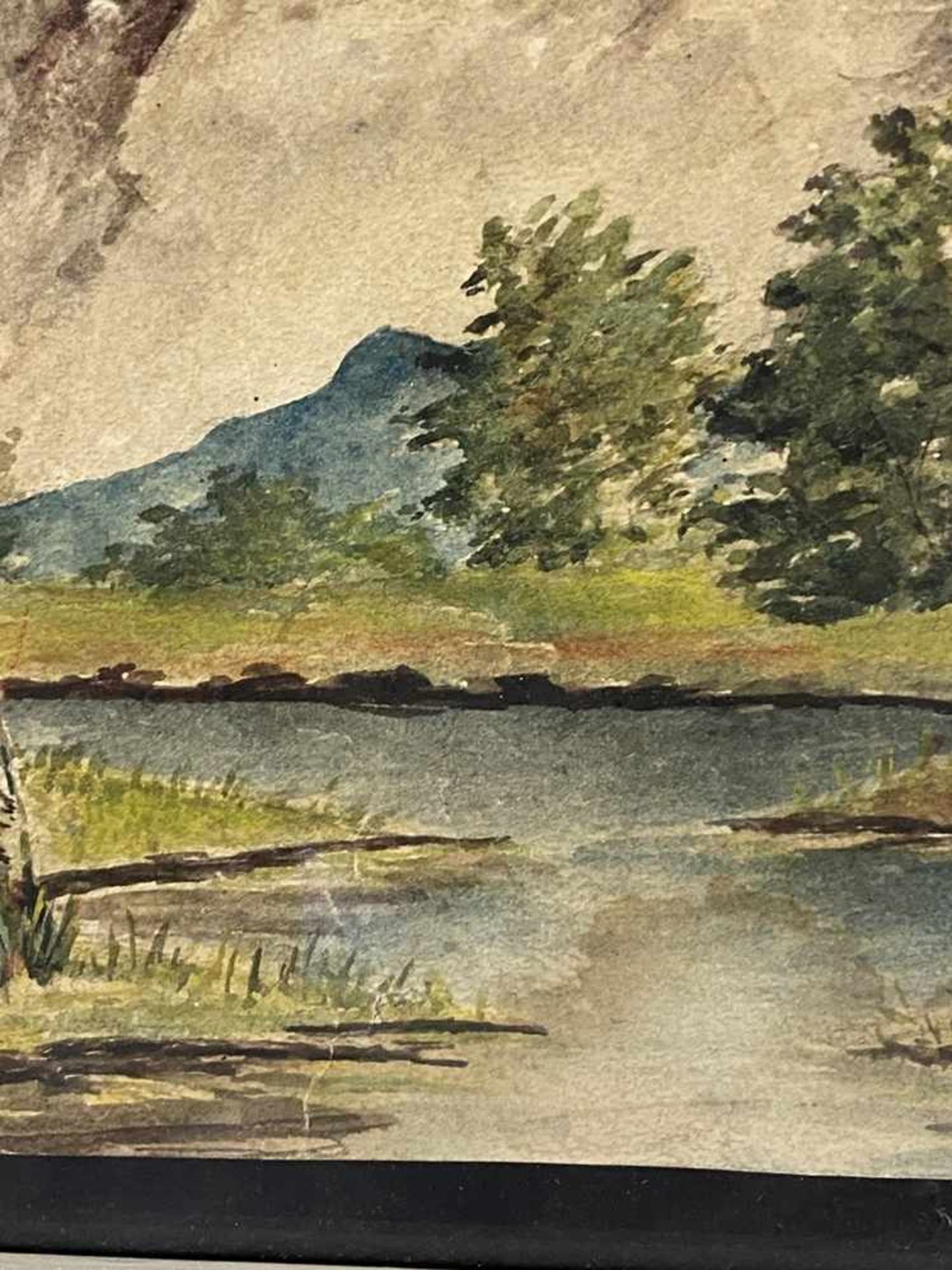 Kalvoda, Alois (Slapanice 1875-1934 Beharov, wohl) - Gebirgslandschaft mit Bachlauf und - Bild 3 aus 6