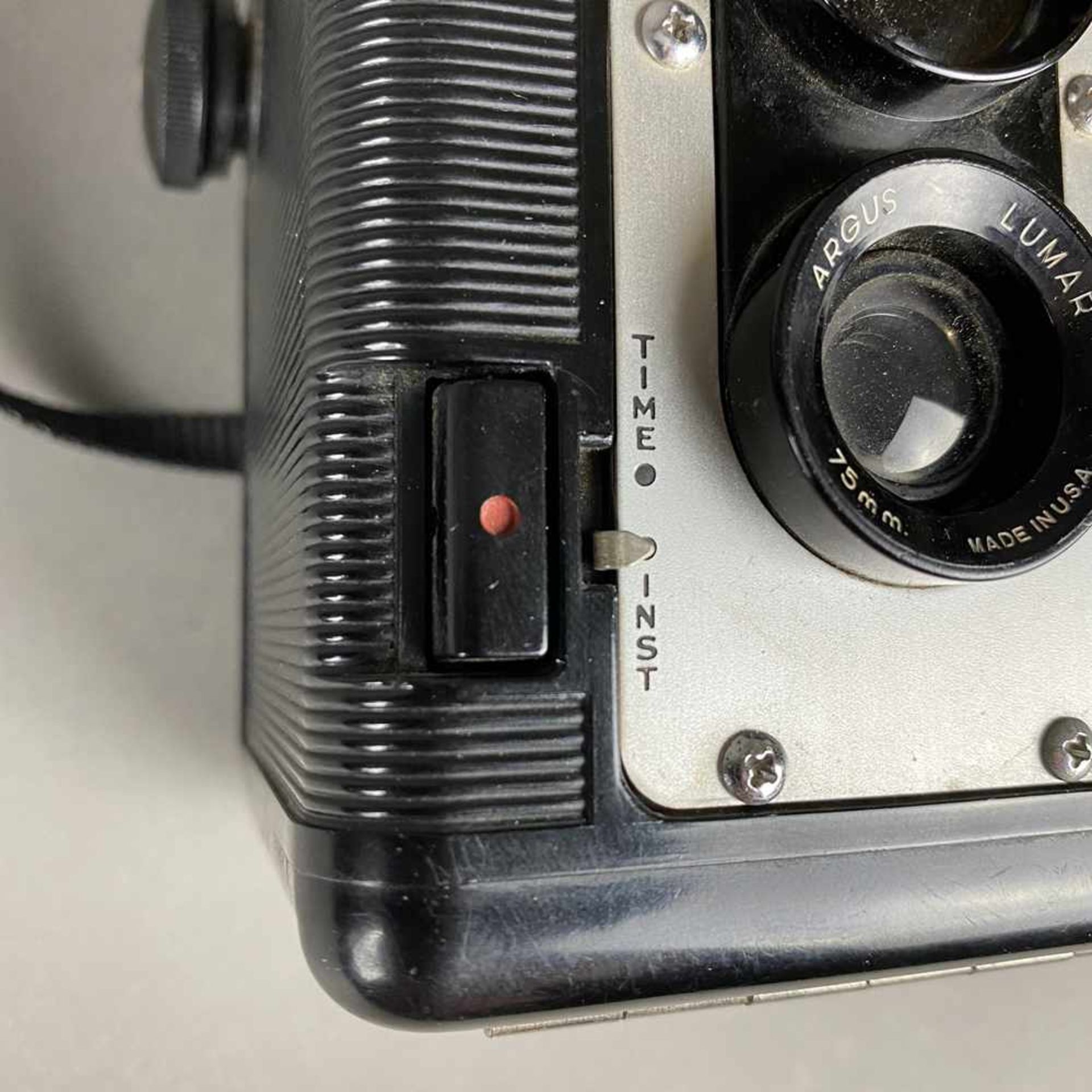 Vintage Boxkamera Argus Argoflex Seventy-Five - USA, TLR-Kamera, um 1950/60, Argus Lumar, - Bild 3 aus 5