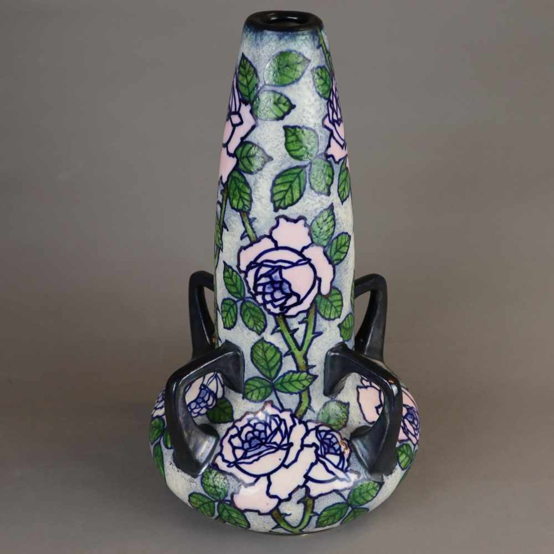 Jugendstil-Vase - Amphora-Werke, Riessner, Stellmacher & Kessel, Turn bei Teplitz, große