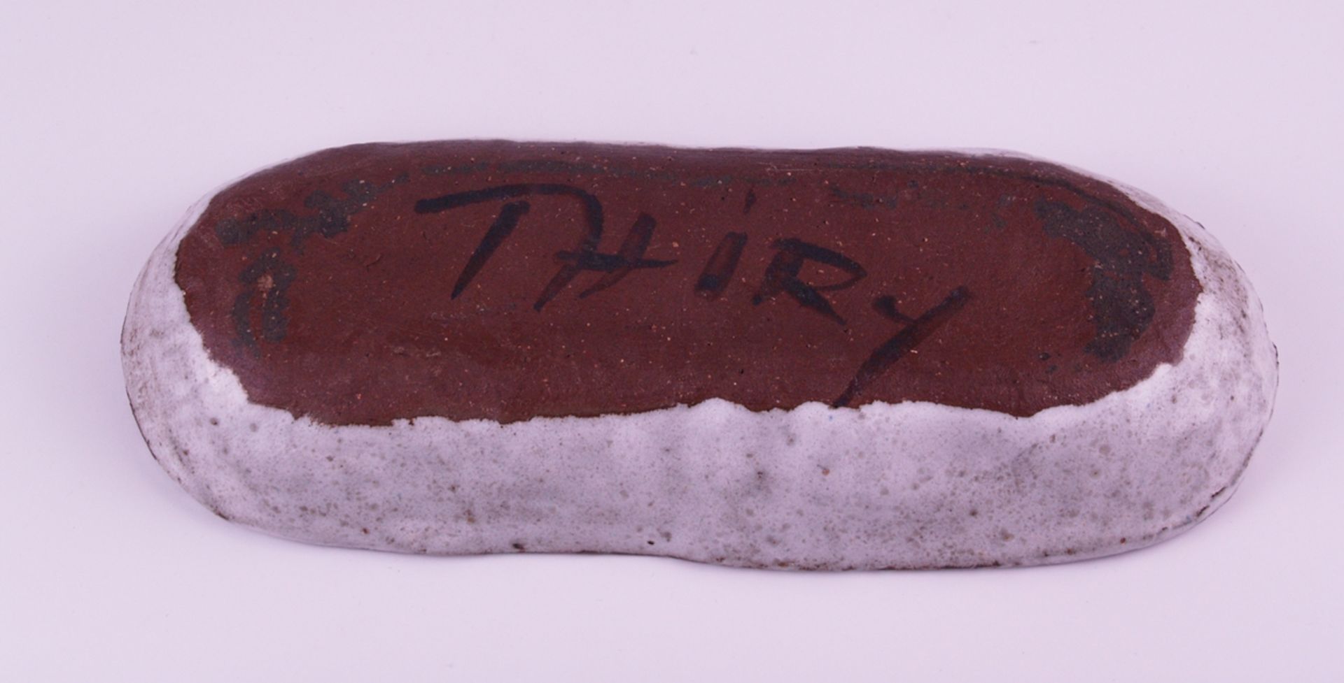 Thiry, Albert (1932-2009) - Keramikkonvolut 2-tlg: 1 x ovale Schale mit floralem Motiv und - Bild 5 aus 5