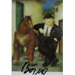 Botero, Fernando (geb. 1932, Medellín, Kolumbien) - "Mann mit Pferd", 2001, Multiple,