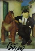 Botero, Fernando (geb. 1932, Medellín, Kolumbien) - "Mann mit Pferd", 2001, Multiple,