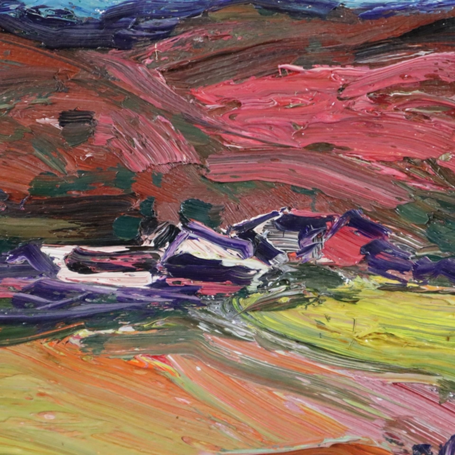 Abelló, Joan (Mollet del Vallès, Barcelona, 1922 - Barcelona 2008) - Landschaft, Öl auf Leinwand, - Bild 4 aus 8