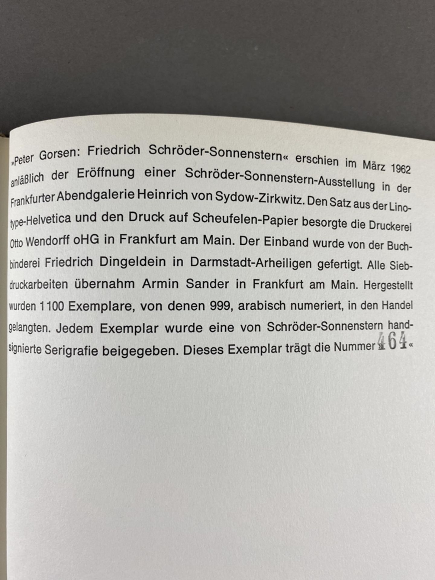 Schröder-Sonnenstern, Friedrich (1892 Kaukehmen bei Tilsit-Berlin 1982) - Gorsen, Peter: Friedrich - Bild 5 aus 6