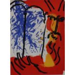 Chagall, Marc (1887 Witebsk - 1985 St. Paul de Vence) - "Moses I", Farblithografie aus "Bibel I",