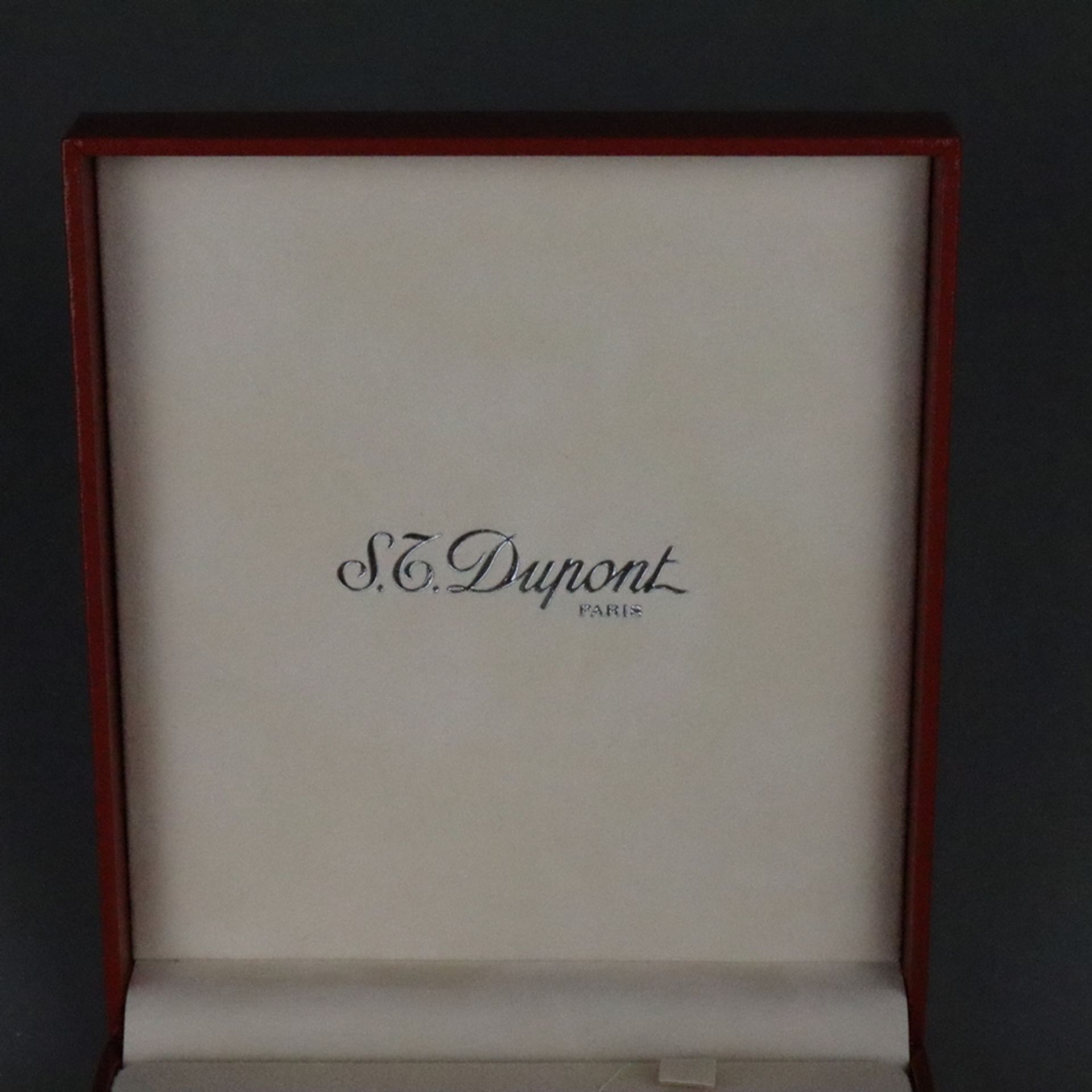 Feuerzeug - S. J. Dupont Paris, Briquet de Poche L1 Plaque Argent Petits Diamants, Seriennr. - Bild 9 aus 10