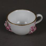 Puppentasse Meissen - unterglasurblaue Schwertermarke, Knaufzeit, Porzellan, sehr kleine Tasse,