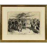 "Golf Match at Blackheath" - Holzschnitt aus Illustrated London News 1870, von H. Harral nach