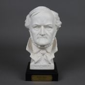 Büste von Richard Wagner - Goebel, Biskuitporzellan, rückseitig signiert "G.Bochmann",
