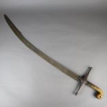 Pala-Kilij-Schwert - Osmanisches Reich (1299-1922), 19./20.Jh., Stahlklinge von ca.73 cm Länge,