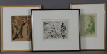 Konvolut Grafik - 1x Toulouse-Lautrec, Henri Collotype aus "Henri de Toulouse-Lautrec, 1864-1901