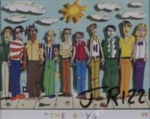 Rizzi, James (1950-New York-2011, US-amerikanischer Künstler und Maler der Pop Art) - "The Boys",
