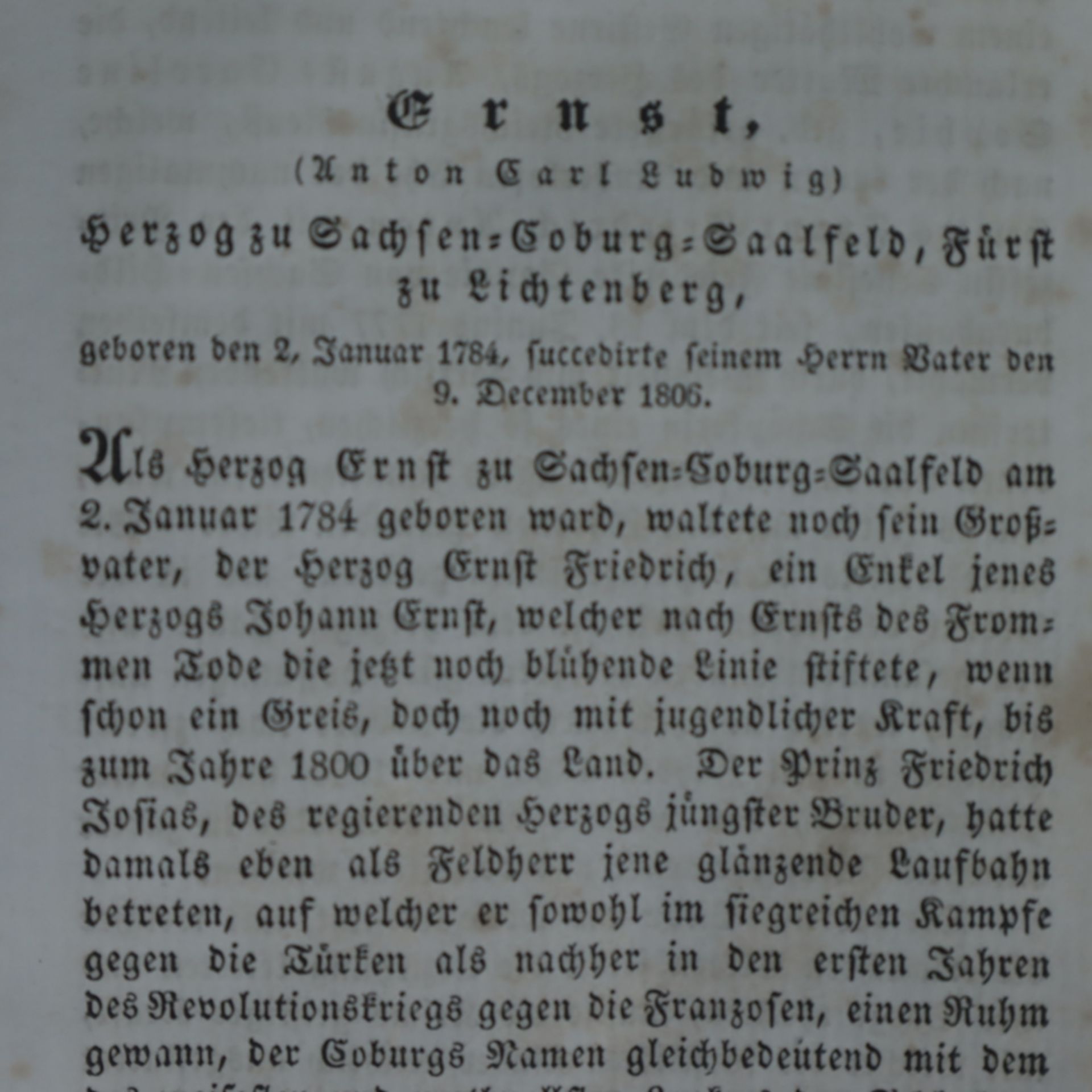 Voigt, Bernhard Friedrich- "Deutscher Regenten-Almanach auf das Jahr 1827. Historisch- biographische - Bild 8 aus 8