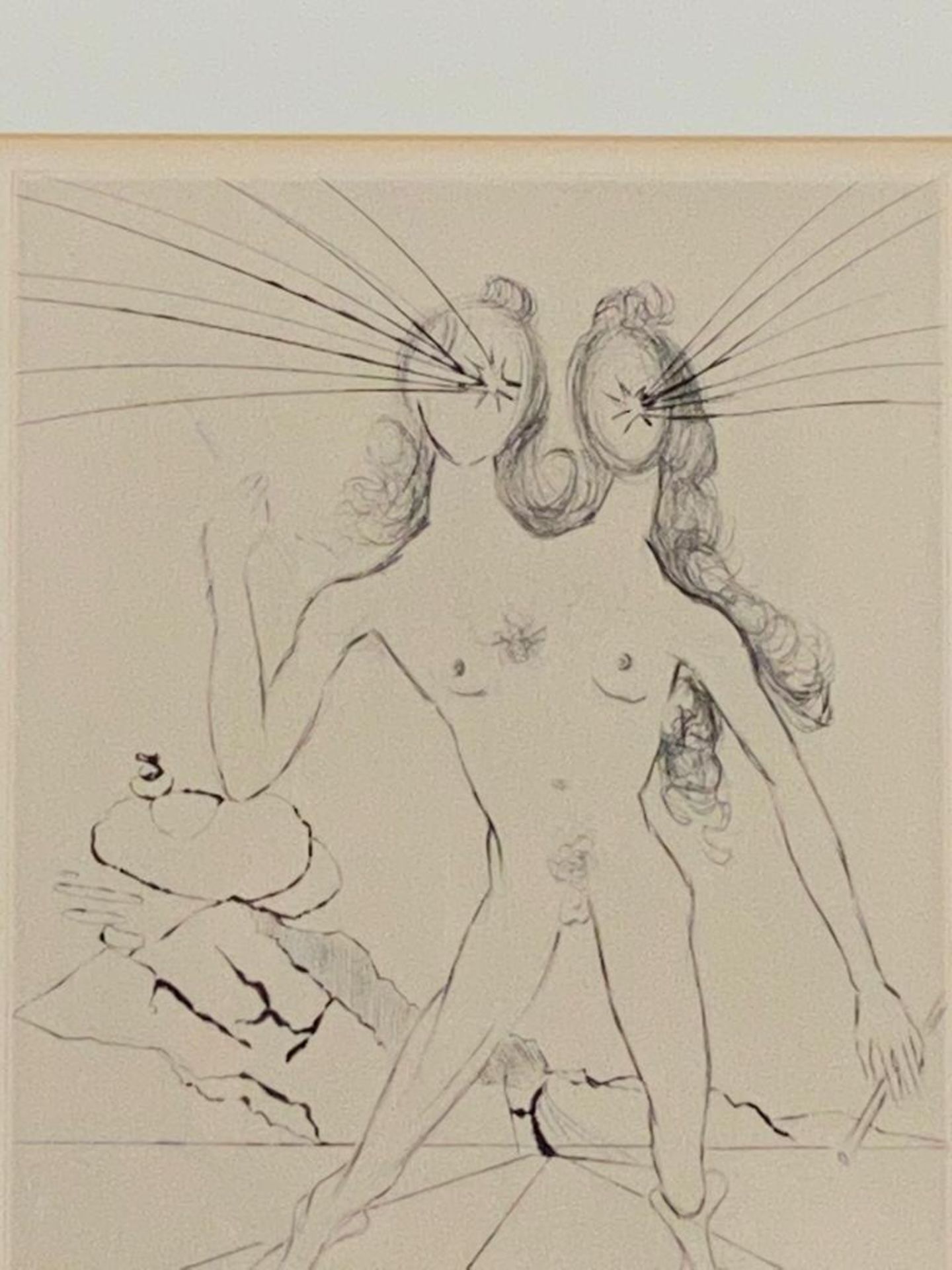 Dalí, Salvador (1904 - Figueras - 1989) - "Bicéphale", Kaltnadelradierung aus der Serie 'Les - Image 4 of 4