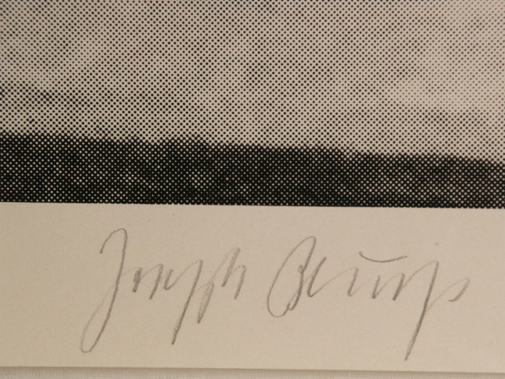 Beuys, Joseph (1921 Krefeld - 1986 Düsseldorf) - "d´Arista", Siebdruck, Joseph Beuys zwischen zwei - Image 2 of 2