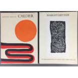 Zwei Ausstellungskataloge mit Original-Grafiken - Zürich, Galerie Maeght, 1973, 1x Alexader Calder -