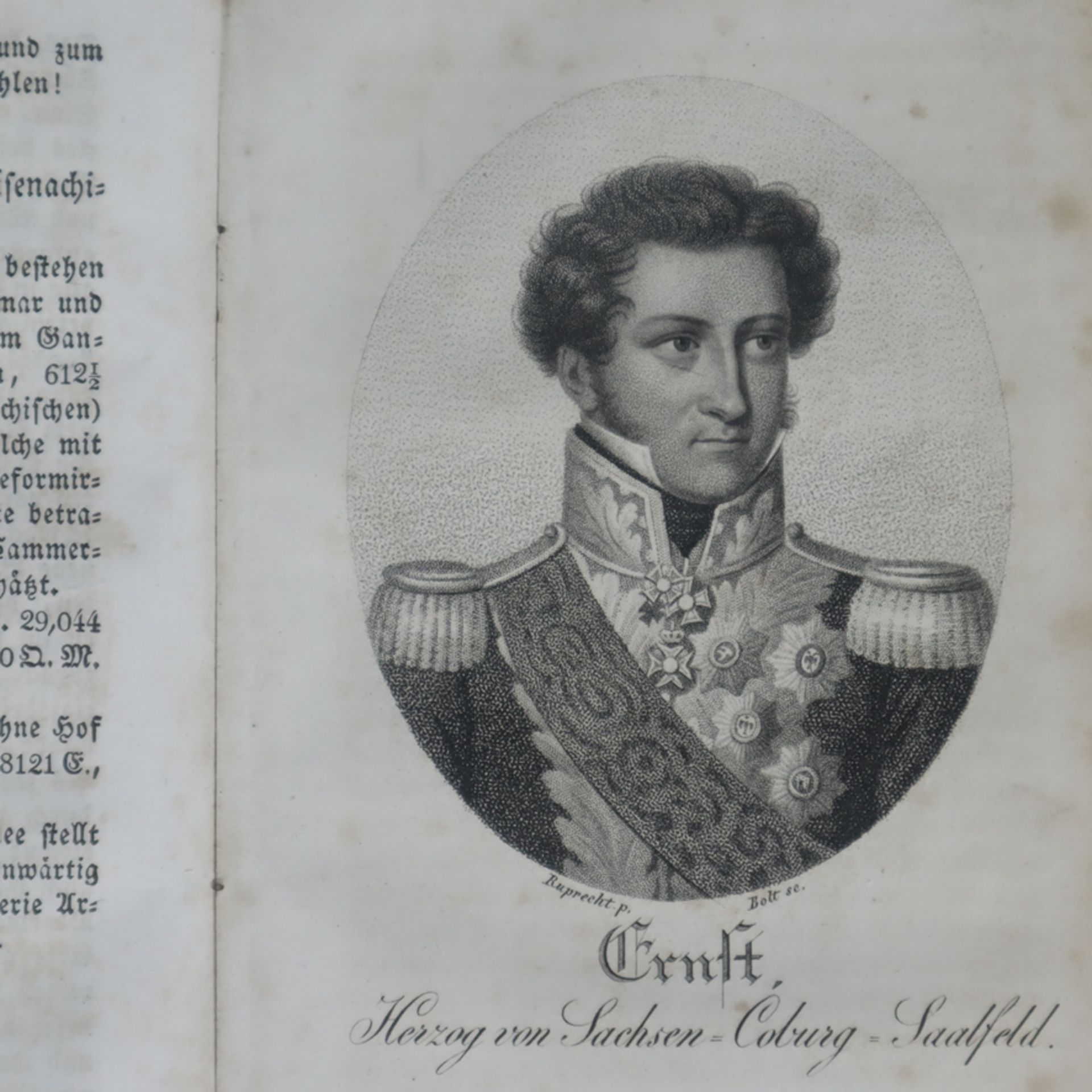 Voigt, Bernhard Friedrich- "Deutscher Regenten-Almanach auf das Jahr 1827. Historisch- biographische - Bild 7 aus 8