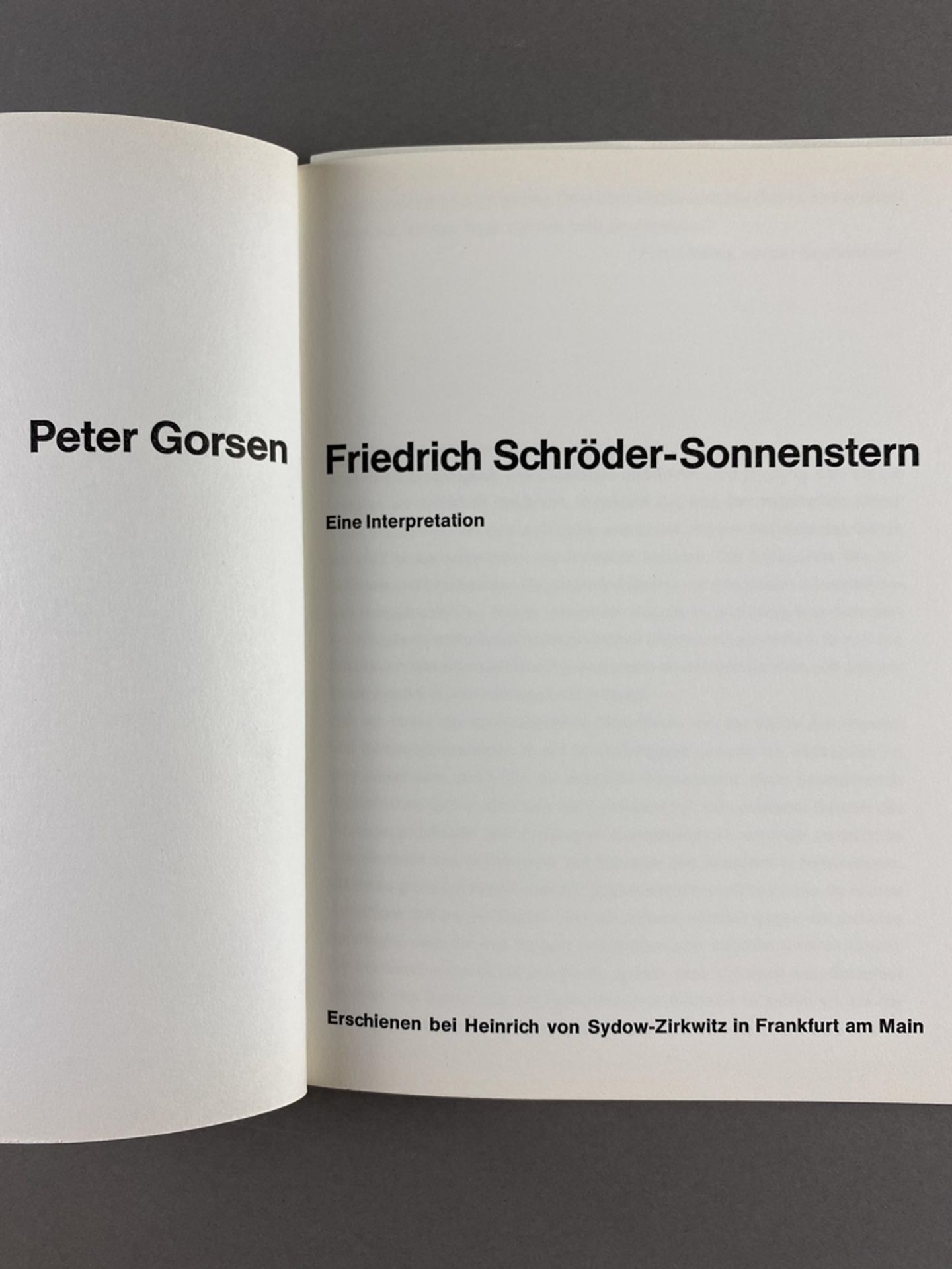 Schröder-Sonnenstern, Friedrich (1892 Kaukehmen bei Tilsit-Berlin 1982) - Gorsen, Peter: Friedrich - Bild 3 aus 6