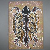 „Janbal“, Shirley Swindley ( bekannte Aborigine-Künstlerin des Kuku Yalanji Volkes, Nord-