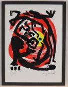 PENCK, A.R.(1939 Dresden-2017 Zürich) - Ohne Titel aus der Serie 'Dresden', 1992, Farbserigraphie,