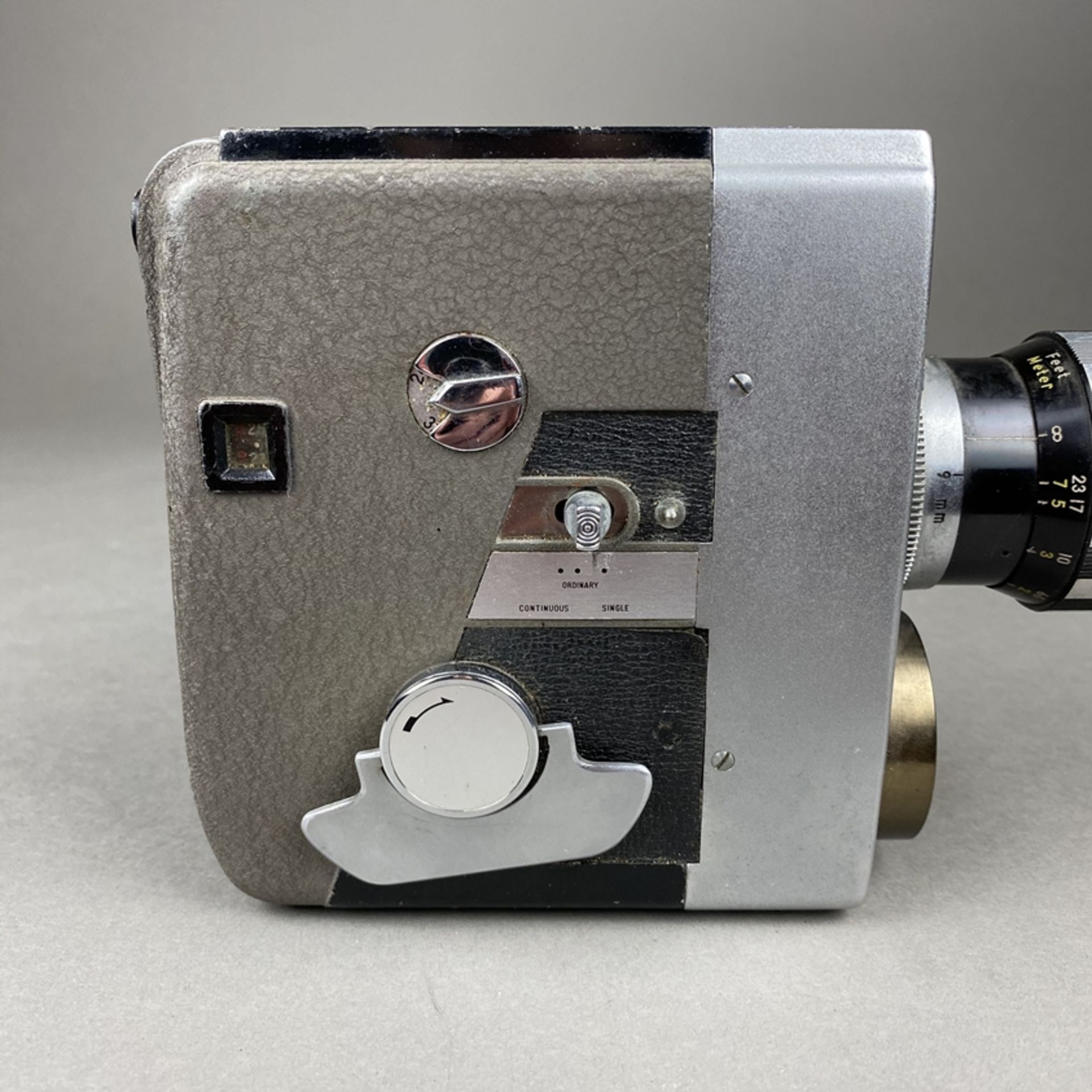 Vintage Filmkamera Zoomicon 8 - STK, Japan, Metallgehäuse, 1959/60, Objektiv Zoomicor / Zoom, f=9- - Bild 4 aus 8