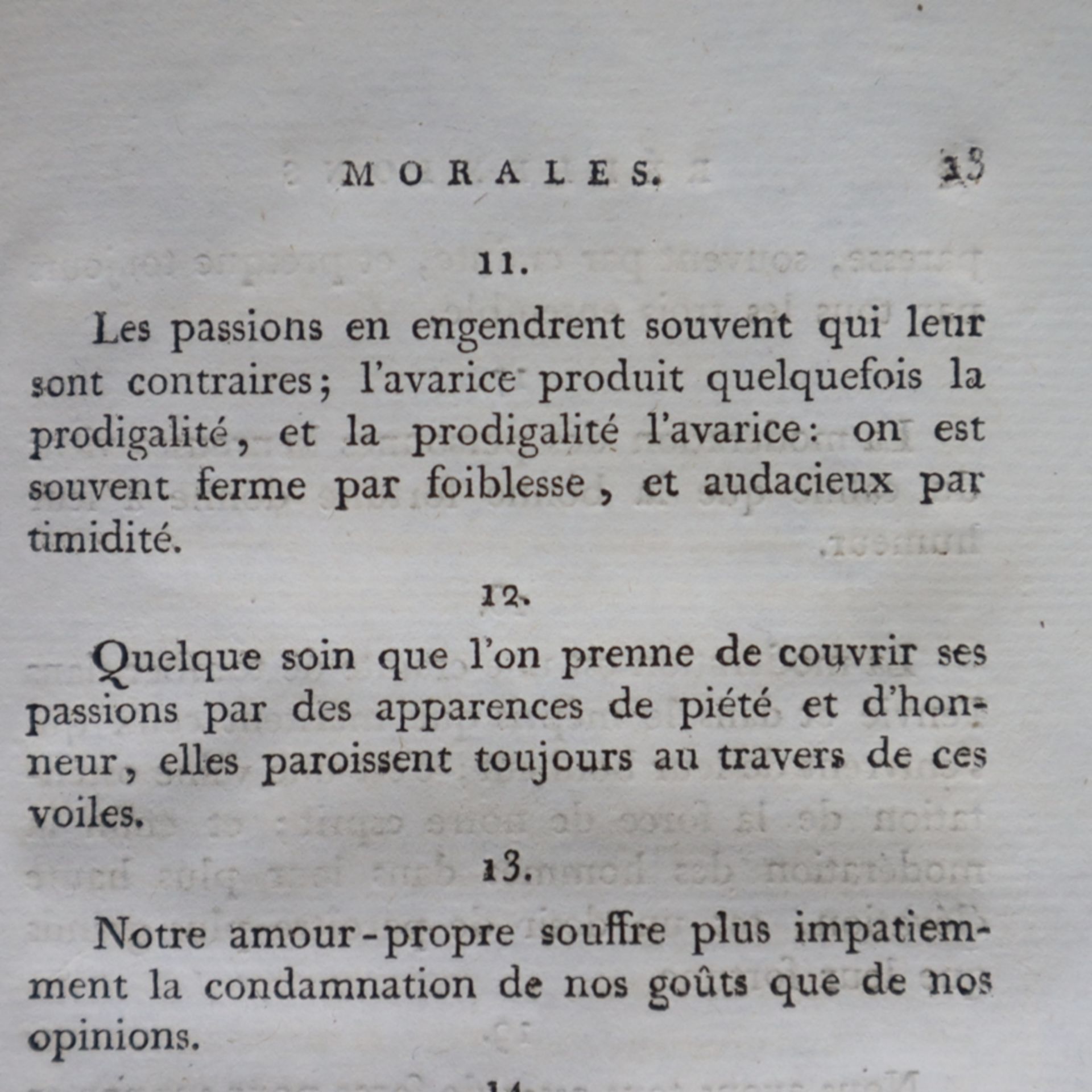 La Rochefoucault, François duc de - "OEUVRES MORALES de François duc de La Rochefoucault", J. - Bild 6 aus 7