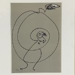 Ernst, Max (1891-1976) - Sans Titre, Farblithographie, aus der Folge "Les Chiens ont Soif" (Hunde
