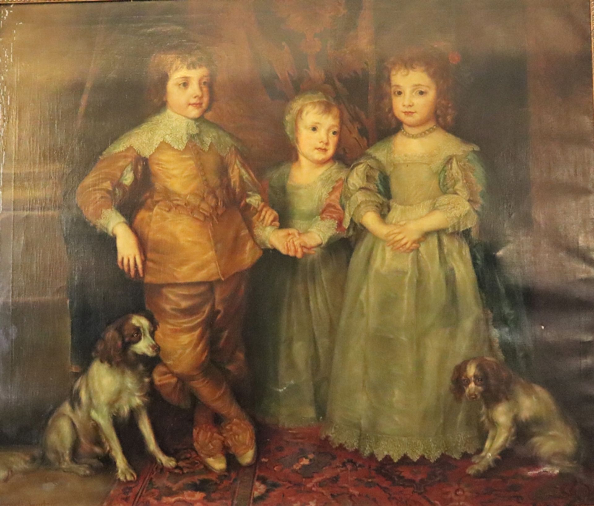 Arnold-Jacubzig, E. (um 1900) - Bildnis der drei ältesten Kinder Charles I. von England, Kopie - Bild 2 aus 21