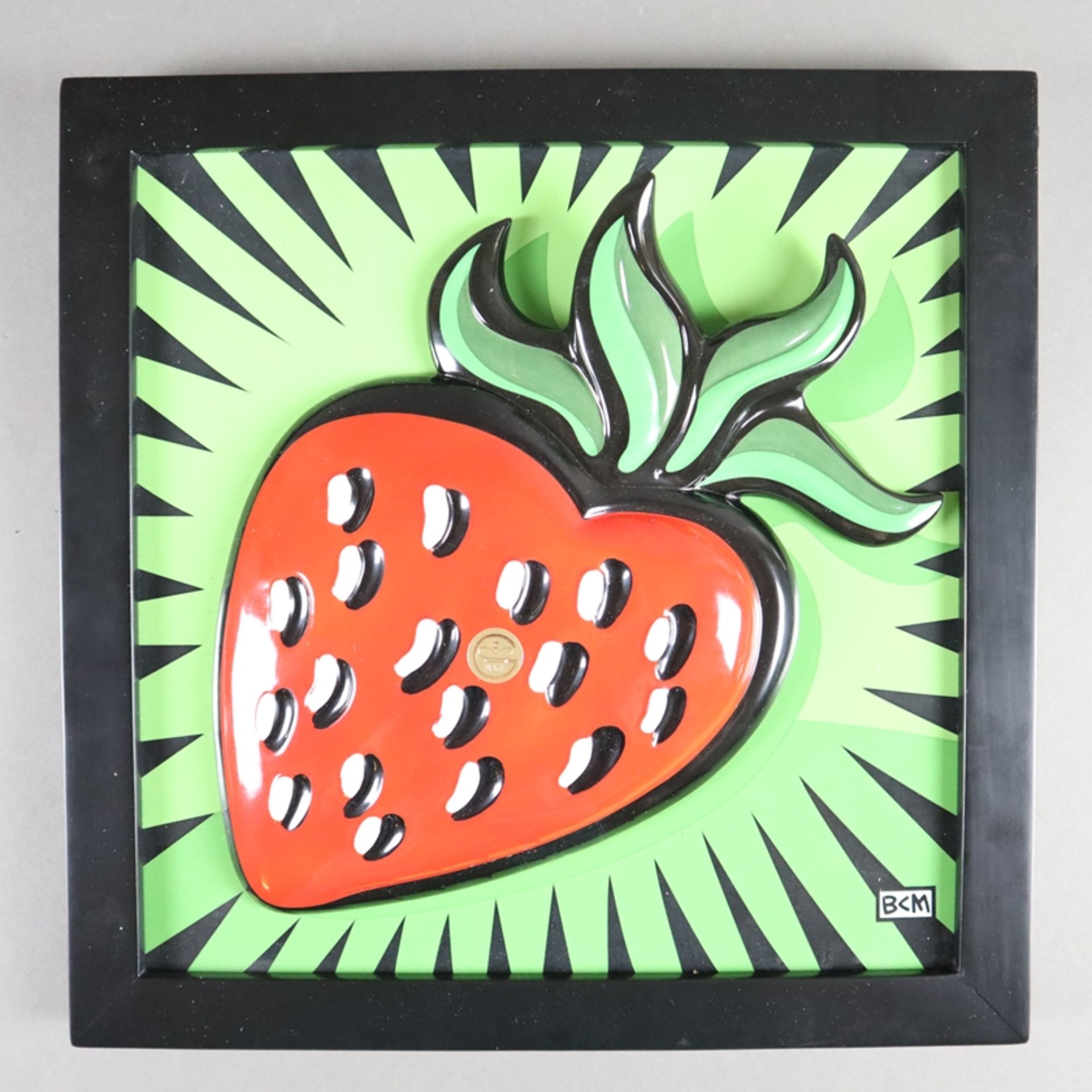 Morris, Burton (*1964 Pittsburgh / USA)- "Strawberry", Goebel, Artis Orbis, Pop-Art Reliefbild,