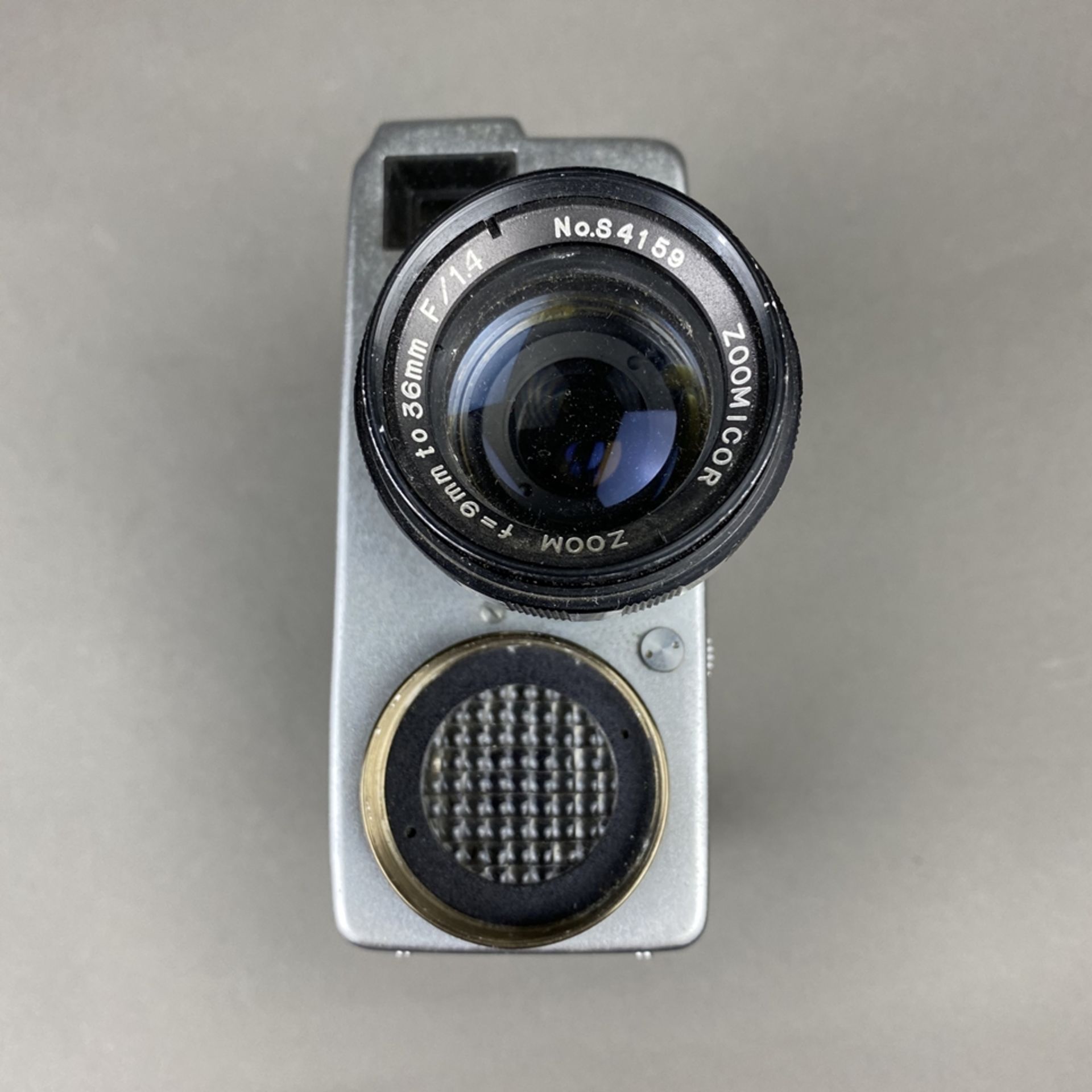 Vintage Filmkamera Zoomicon 8 - STK, Japan, Metallgehäuse, 1959/60, Objektiv Zoomicor / Zoom, f=9- - Bild 2 aus 8